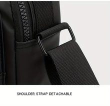 Men's Casual Vertical Small Square Shoulder Bag, Waterproof Nylon Multi-layer Zipper Handbag Crossbody Bag