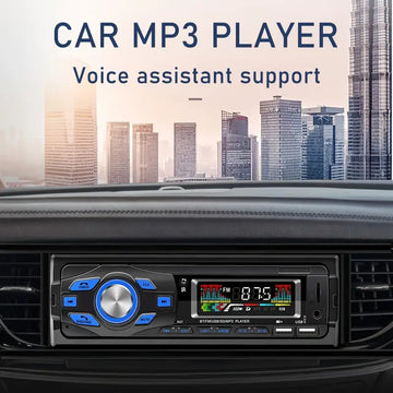 1DIN Car MP3 Player In-Dash Car Radio Stereo Audio Music Stereo Support BT+ USB+ FM+ AUX-IN With Steering Wheel Remote Control