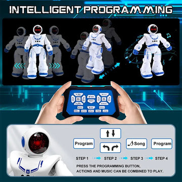 Robot Toys For 4 5 6 7 8 -12 Years Old Boys Girls, Robot  Smart Programmable Gesture Sensing Robot Remote Control Dancing Intelligent Programmable Robot  For Kids Aged 6-8-10 Christmas Birthday Gifts