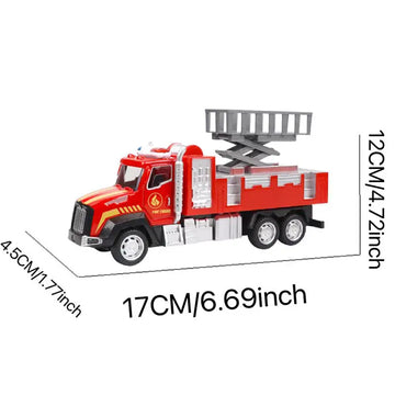 Alloy Engineering Vehicle, Sanitation Theme Vehicle, Fire Theme Vehicle, Gift For Boys Kids