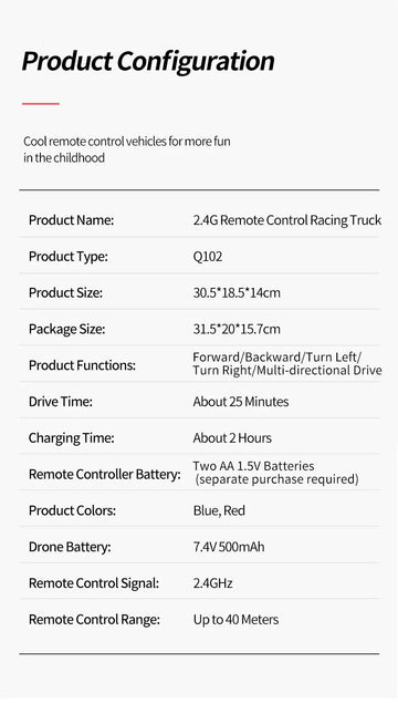 JJRC-Q102 1:14 2.4G Flat Running Sports Car