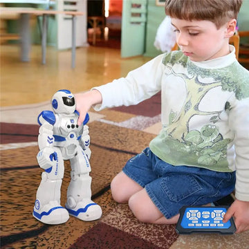 Robot Toys, Rechargeable RC Robots, Remote Control Toy With Music And LED Eyes, Dancing, Singing, Talking, Gesture Sensing Robotic For Kids Boys Girls Age 6, 7, 8, 9, 10 And Up Years Old