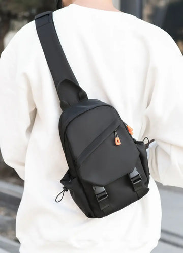 Men's Simple Casual Chest Bag Street Trendy Multi-purpose Shoulder Bag Travel Crossbody Bag
