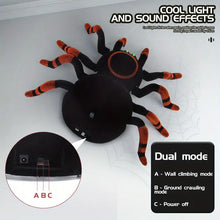 Fun Bionic Remote Control Spider Toy Simulation Land Climbing Wall Dual Mode Climbing And Walking Electric Spider Toy