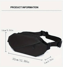 Men's Waterproof Chest Bag Oxford Fabric Diagonal Zipper Backpack For Outdoor Riding