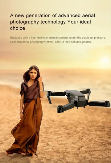 New E88PRO RC Drone 15 Minutes Battery Life 3.7V1800mAH Lithium Battery 7874.02 Inch Remote Control Distance, Dual HD Camera, Fixed Height Function, One Key Lift LED Light, Quadcopter, Children's Toys