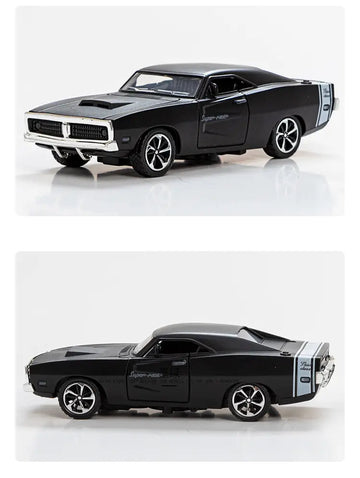 Simulation 1: 32 Alloy Dodge Sports Car Model Children's Toy Car Accessories Return Car Openable Die Casting Model