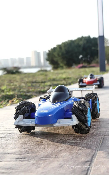 Spray 4WD 2.4G RC Car With Two Kinds Of Remote Control For Boys, Gesture Control RC Car All Terrain Truck F1 Racing Suitable For Boy, Spray Stunt Car, 360° Driving Festival Gift With Sound Effect