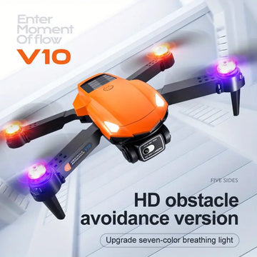 V10 Uav High-definition Aerial Photography Obstacle Avoidance Quadcopter Optical Flow Positioning Remote Control Toy Aircraft