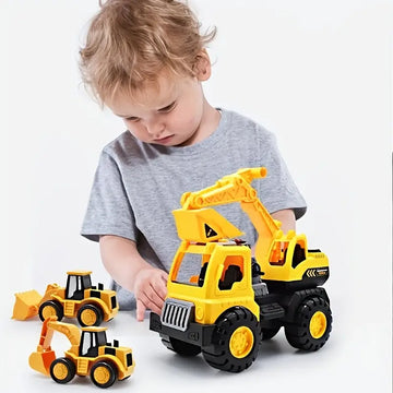 Large-scale Engineering Toy Vehicles For Children, Including Inertia Excavators, Mixers, And Drilling Machines, Dump Trucks  Large Model Car Toys