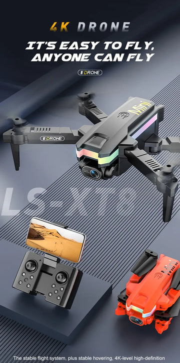 HD Drone Colorful Light Mini Aircraft With 2 Cameras, Four Axis Folding Aircraft, Remote Control Aircraft - The Perfect Smart Toy For Boys And Girls