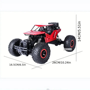 Oversized Alloy Remote Control Car Off-road Vehicle Charging Four-wheel Drive High-speed Big Foot Climbing Racing Boy Kids Toys