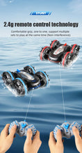 2.4G Amphibious Stunt RC Car All-new 4WD Climbing Stunt Cars  Remote Control Stunt Car Vehicle Double-sided Flip Driving Drift Rc Cars Boy Electric Car Toys  Children's Gift