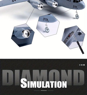 Remote-controlled Aircraft C17 Large Transport Aircraft For Children, DIY Model For Primary School Students, Fighter Anti-fall Foam Glider Toys For Boys