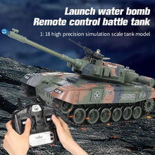 1:18 Scale High-speed Remote-controlled Army Tank With 360-degree Rotating Turret, Simulated Recoil, Real Machine Gun Sound, Simulation Standby Sound