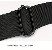 Men's Casual Vertical Small Square Shoulder Bag, Waterproof Nylon Multi-layer Zipper Handbag Crossbody Bag