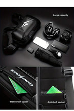 Secure & Stylish Men's Waterproof Chest Bag - Perfect for Travel & Motorcycle Rides!