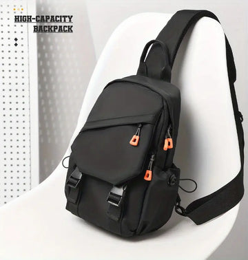 Men's Simple Casual Chest Bag Street Trendy Multi-purpose Shoulder Bag Travel Crossbody Bag