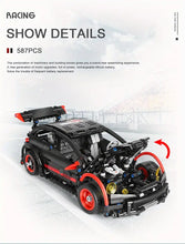 587PCS Remote Control Sports Car Assembly Building Blocks Car Toys,  Electric Remote Control Car Assembly Building Blocks Toys Desktop Decoration Collection Ornaments Gifts For Children And Adults