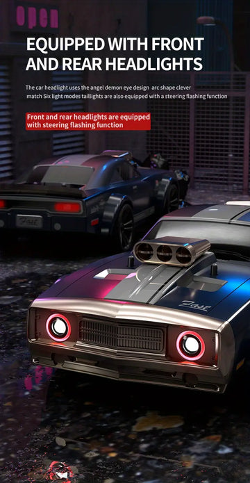 Q142(GB1023)1:16 Electric Four-wheel Drive Flat Running Drift Car (muscle Car)