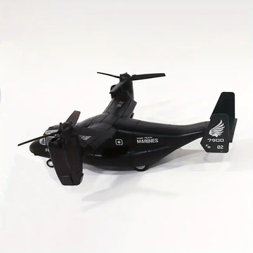 Alloy Helicopter Model Toy With Pullback Mode, Light And Sound Effects, Osprey Transport Plane Toy Model, Alloy Die-cast Airplane Model, Boy's Airplane Toys, Child Gifts