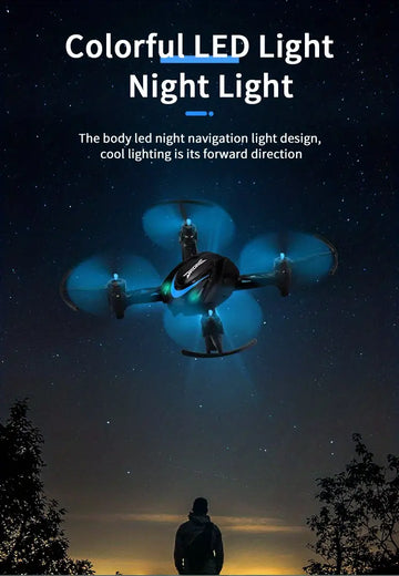 Mini Palm Flyer Drone, Left/Right Fly, 360° Flips ,2.4G Anti-Interference Remote Control ,One-Key Takeoff Landing,LED Night Navigation Lights, Perfect Gift For Children