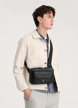 New Casual Men's Satchel Fashionable Boys Handsome One-shoulder Messenger Bag Multi-functional Use Of Waist Bag Horizontal Locomotive Camera Ipad 10inch Shoulder Bag