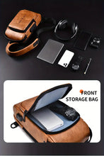 WEIXIER Men's Multifunctional Shoulder Bag: USB Charging, Anti-theft, Perfect Gift for Dad!