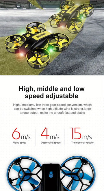 Remote Control Four-axis Induction Aircraft UFO Interactive Lighting Hand-throwing Drone Set Height Remote Control Aircraft Toy