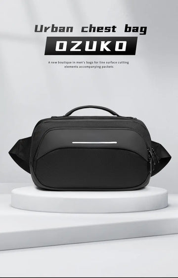 Men's Waterproof & Scratch-resistant Crossbody Shoulder Bag - Large Capacity for Daily Commuting