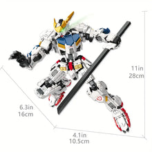 952 Particle Building Blocks Set, 11.02inch Large Armor Ship Two Changed Shape Assembled Toy Model, Robot Educational Building Blocks Toys