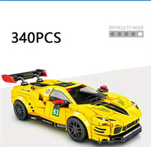 322pcs+ Assembled Building Blocks Toy City Car Model Racing Series Children's Creative Sports Car Adult Home Toys Collection Assembling Building Blocks Decoration Boys' Holiday Gift