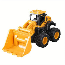 Alloy Engineering Vehicle, Dual Inertia Four-wheel Drive, Cross-country Climbing Excavator, Bulldozer, Road Roller, Transportation, Mixing Boy Toy Car