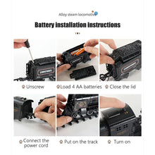 Kids Train Set Electric Metal Trains Boys Toy