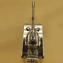 Original Handmade Tank Model Toy, Stainless Steel Military Model Craft Decoration, Creative Gift, Tower Rotating Crawler Tank Toy