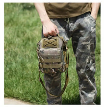 Men's Outdoor Tactical Crossbody Bag, Multi-functional Camouflage Chest Bag With Detachable Shoulder Strap For Outdoor Camping Hiking Travel