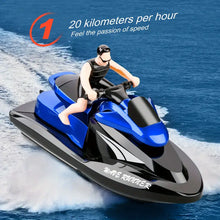 RC Motor Boat For Kids And Adults, Remote Control Boat For Pools And Lakes, 2.4GHZ 20KM/H High Speed Electric Racing Watercraft Boat For Boys And Girls