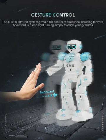 Smart Robots,Interactive Robot For Kids,  Remote Control Robot Toys, Gesture Sensing Touch Sensing Smart Robots, Programmable Walking And Dancing Electronic Remote Control Robot