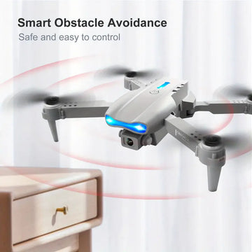 Three-sided Obstacle Avoidance Drone E99 K3 PRO 18 Minutes Battery Life 3.7V1800mAH Rechargeable Battery 5905.51 Inch Remote Control Distance Dual HD Camera Remote Control Quadcopter Children's Toys