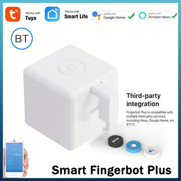 Tuya BLE Smart Fingerbot Plus Robot Smart Life App Remote Control Voice Control Via Alexa Google Assistant