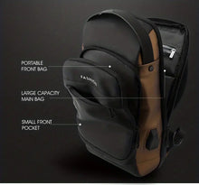 Casual Multifunctional Shoulder Bag, Breathable Sports Chest Bag With Password Lock