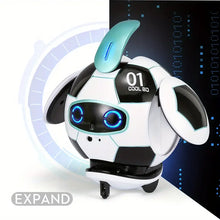 AI Robot Toy Electric Toy, Gesture Sensing Touch Voice Command Mode Switching Learn To Speak Automatic Obstacle Avoidance Intelligent Robot Soccer Gift For Boys/girls