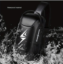 Secure & Stylish Men's Waterproof Chest Bag - Perfect for Travel & Motorcycle Rides!