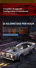 Q142 New 35km/h Retro Muscle Car High-speed Car Professional-level High-speed Carbon Brush Motor 1:16 Four-wheel Drive Alloy Drift Flat Racing Car 7.4v1300mAh Rechargeable Lithium Battery