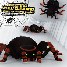 Fun Bionic Remote Control Spider Toy Simulation Land Climbing Wall Dual Mode Climbing And Walking Electric Spider Toy