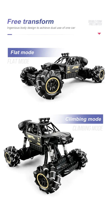 616A Dual Remote Control Gesture Alloy Super Large Off-road Vehicle, High-speed Four-wheel Drive Drift Climbing Racing Rechargeable Children's Toy Car