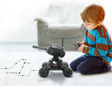 Mecha Tank Carrier Alloy Skeleton DIY Assembly Remote Control Toy Mechanical Arm, Cultivate Hands-on Ability, Explore Science Educational Toys, Can Launch Water Bombs, Manipulate Robots, Programmable