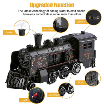 Kids Train Set Electric Metal Trains Boys Toy