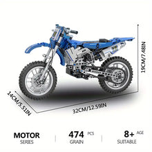 Technical 1:6 Seris Motorcycle Building Blocks, The Off-Road Motorbike Model Bricks High-Tech MOTOR, Modular High Reduction Classic Collection Educational Toys For Boys Gifts