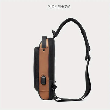 Secure Your Belongings with this Stylish Men's Multisport Anti-Theft Shoulder Messenger Bag